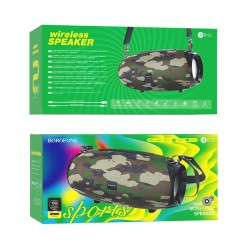 ALTAVOZ INALÁMBRICO BOROFONE BR12 AUX/USB/TARJETA DE MEMORIA COMUFLADO ALTAVOZ INALÁMBRICO BOROFONE BR12 AUX/USB/TARJETA DE MEMORIA COMUFLADO